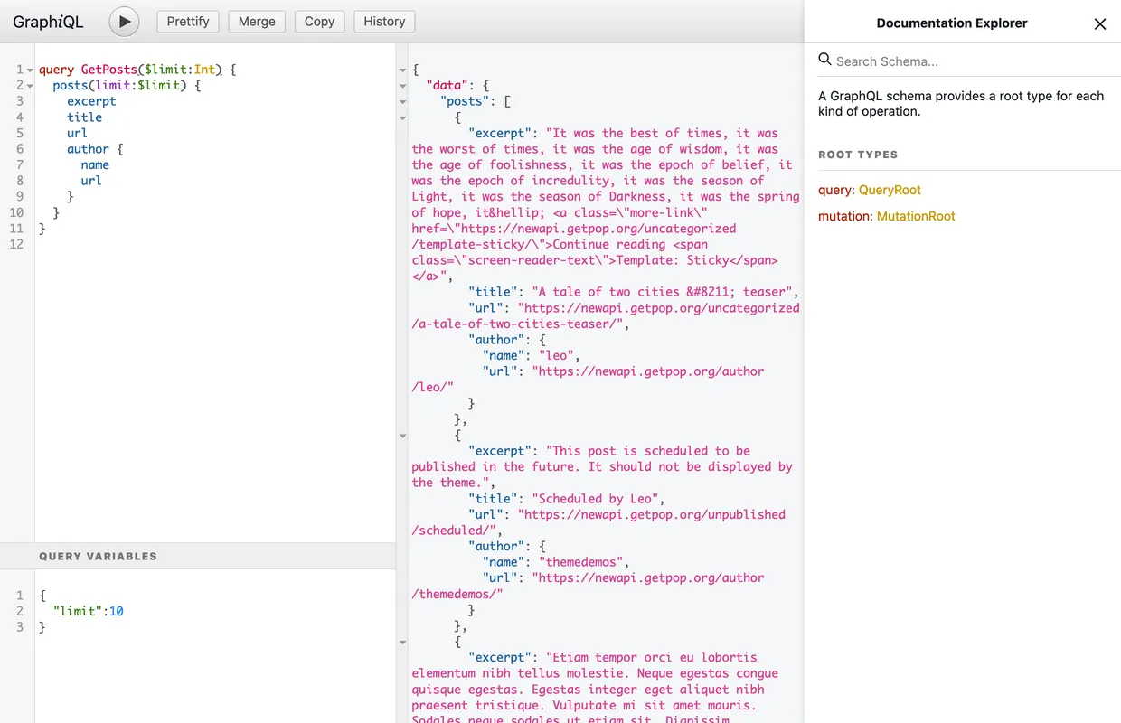 Klient GraphiQL