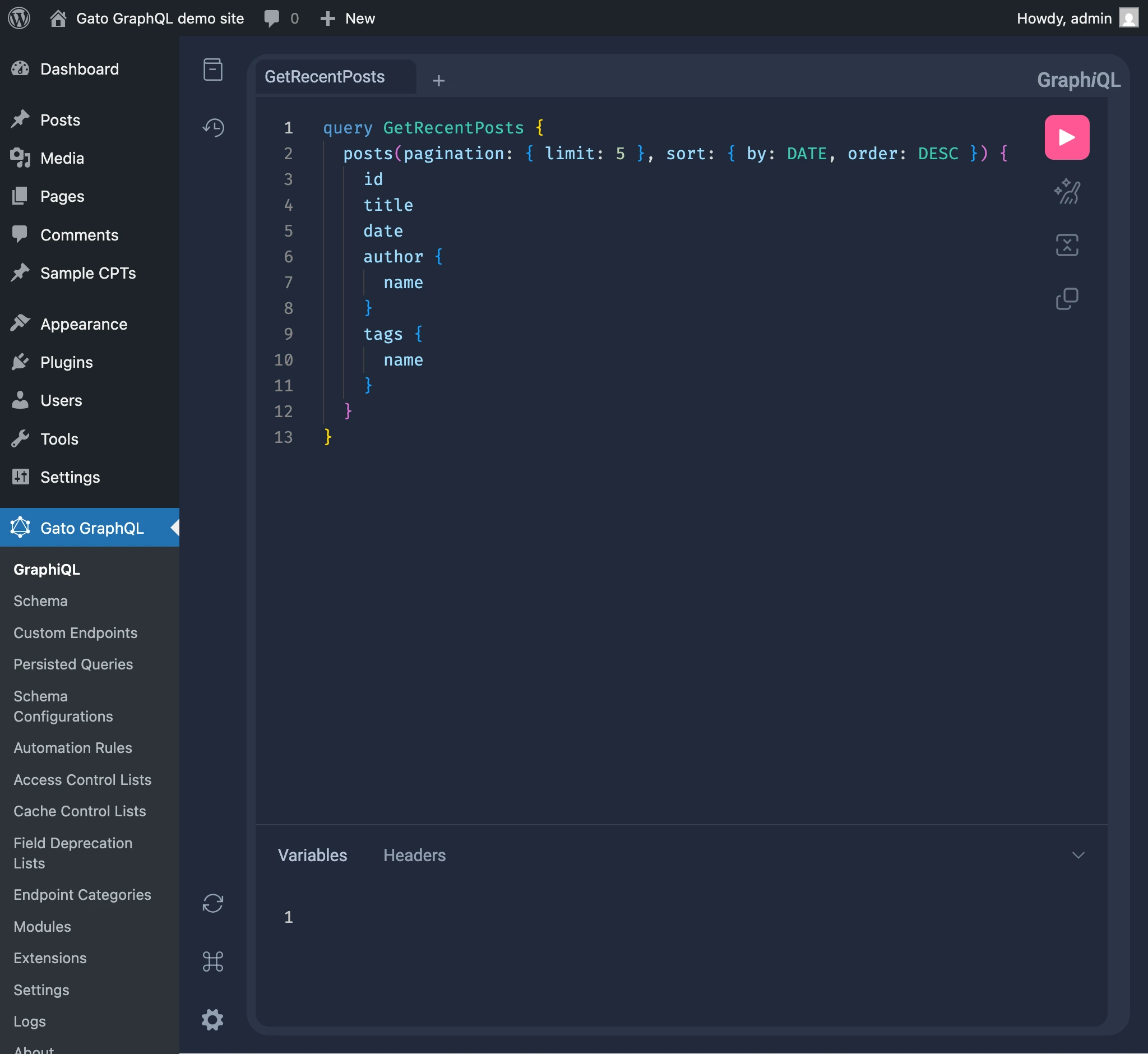 Klient GraphiQL Klient GraphiQL