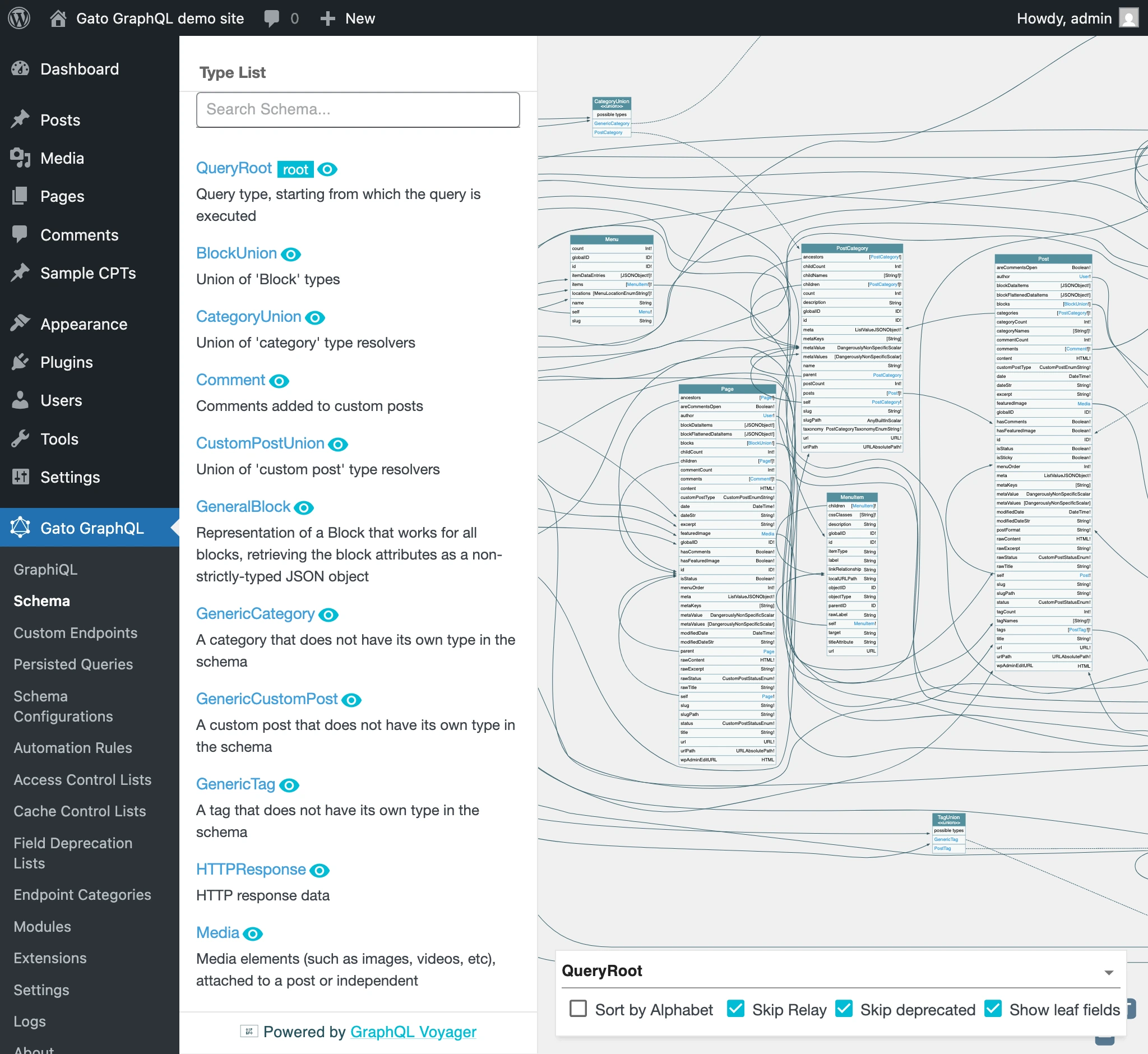 Klient GraphQL Voyager Klient GraphQL Voyager