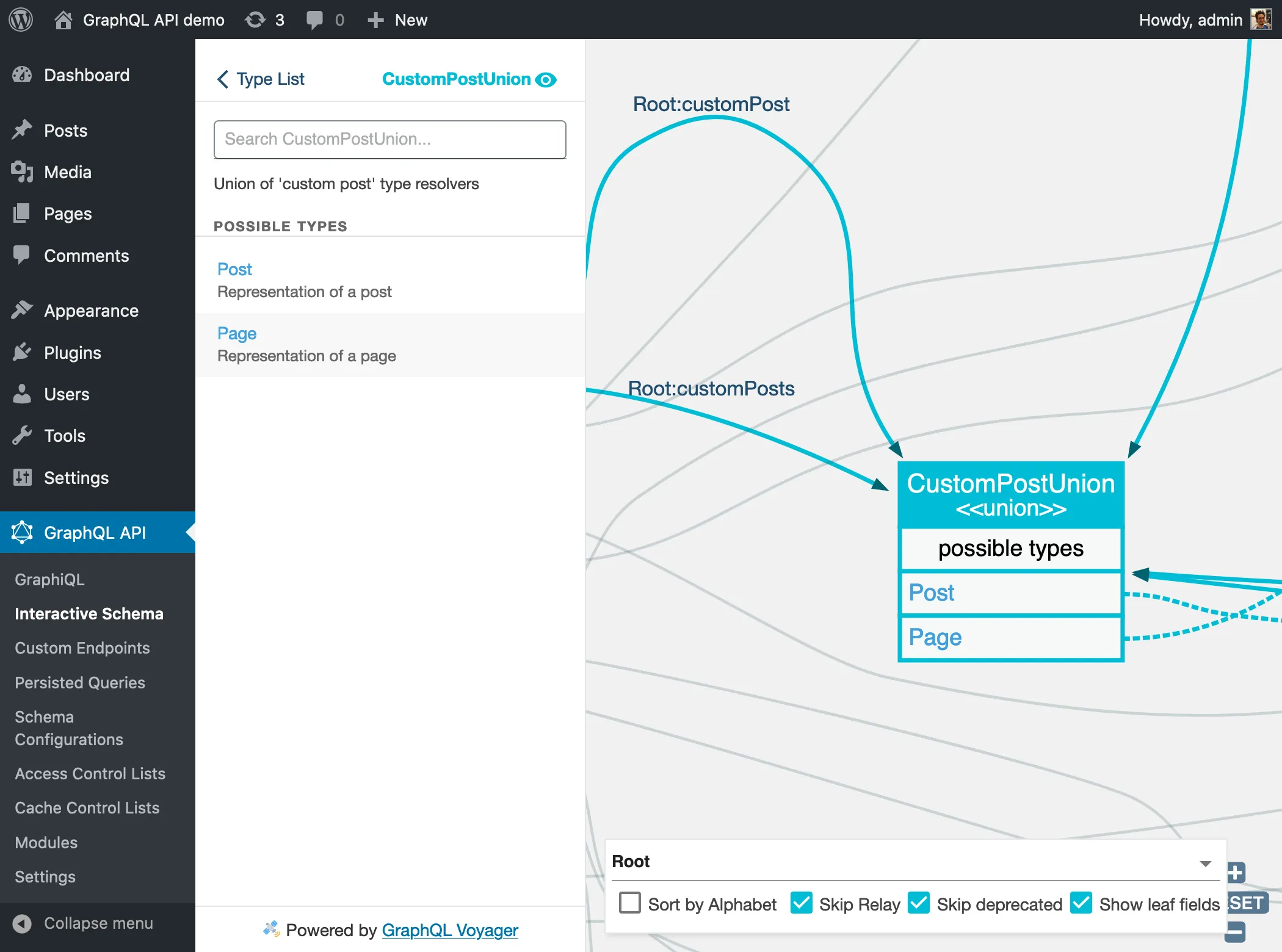 Typ `CustomPostUnion` Typ CustomPostUnion